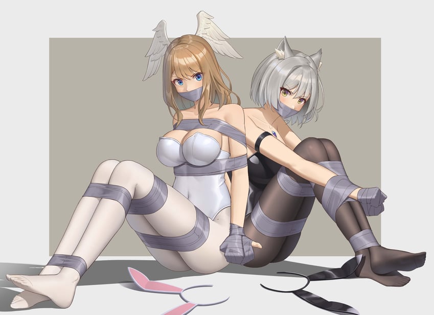 mio and eunie (xenoblade chronicles and 1 more) drawn by wo_cao_xiao