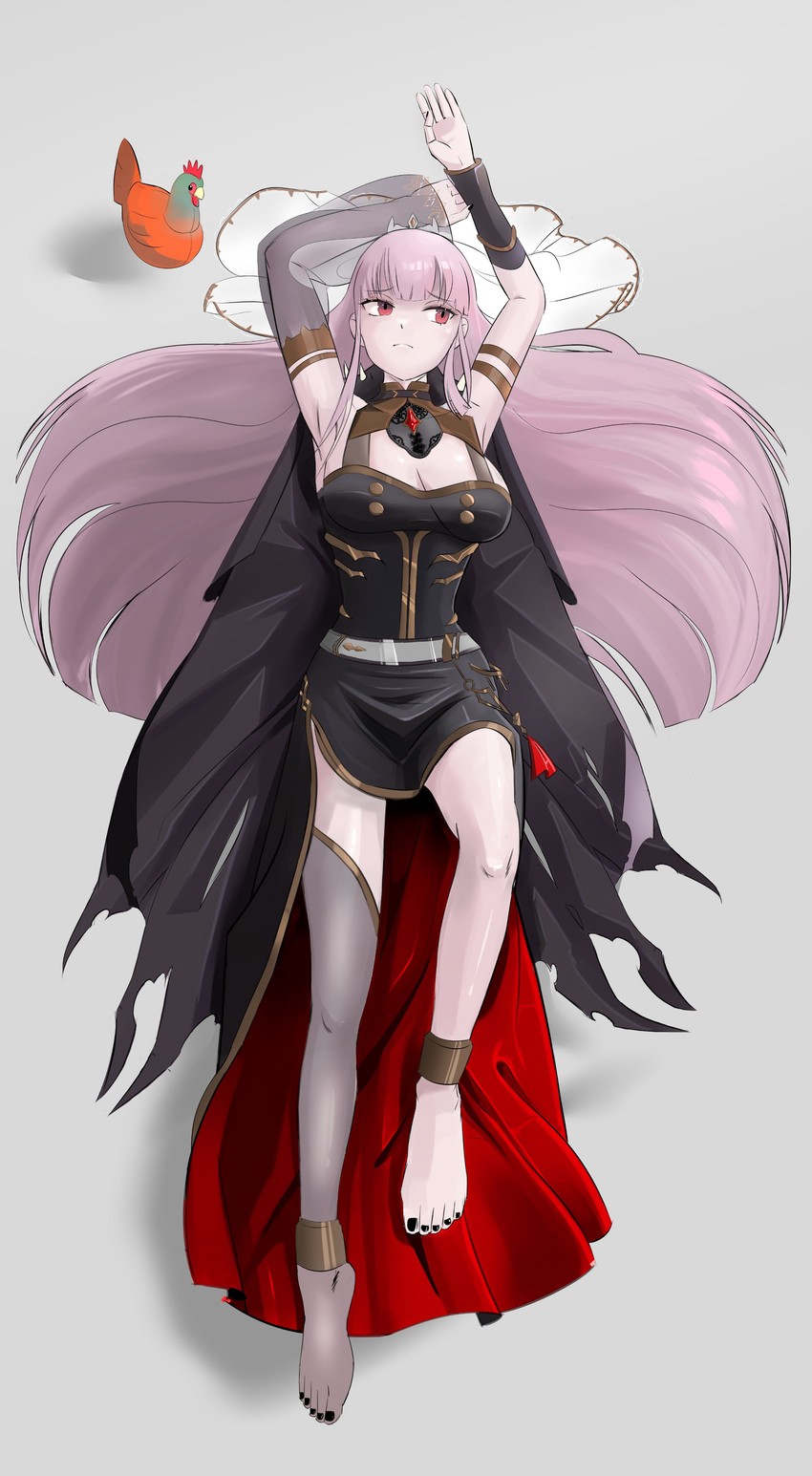 mori calliope (hololive and 1 more) drawn by chadgarciaburg