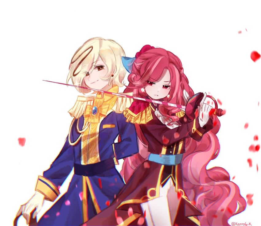 raspberry cookie and white choco cookie (cookie run and 2 more) drawn by kerrolyk