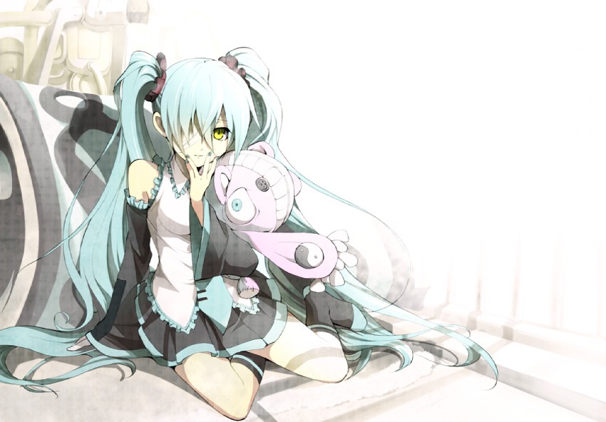hatsune miku (vocaloid and 1 more) drawn by hirococo