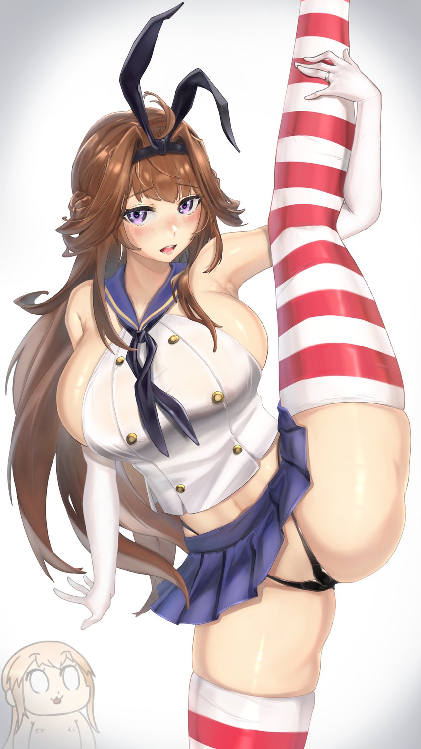 shimakaze and kongou (kantai collection and 1 more) drawn by kamisu