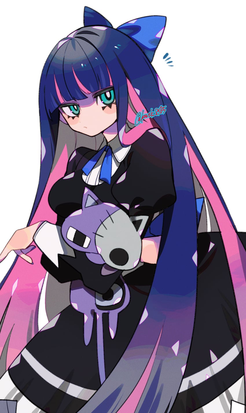 stocking and honekoneko (panty & stocking with garterbelt) drawn by kawasaki_(kwsk_8765)