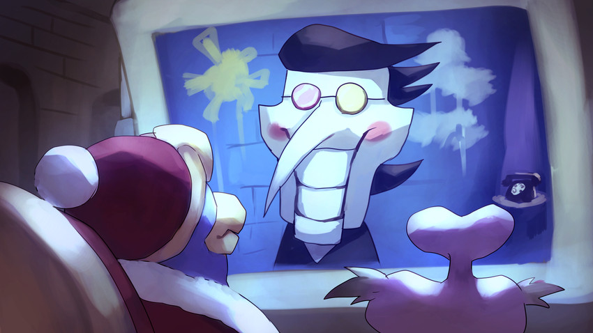 king dedede, spamton g. spamton, and escargon (kirby and 2 more) drawn by shiburingaru