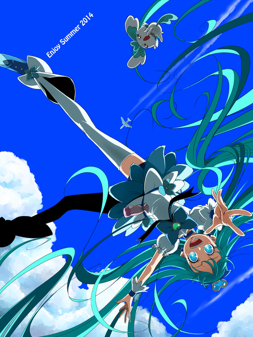 kurumi erika, cure marine, and coffret (precure and 1 more) drawn by mahkn