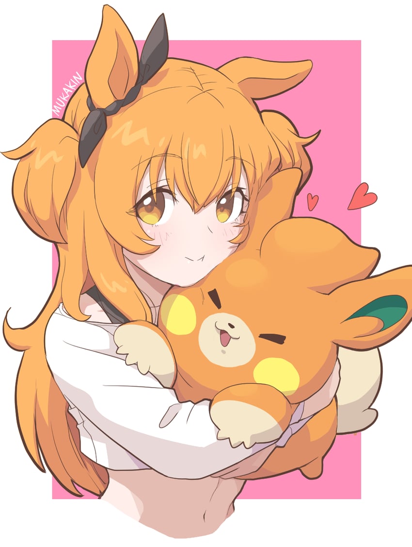 mayano top gun and pawmi (pokemon and 1 more) drawn by mukakin