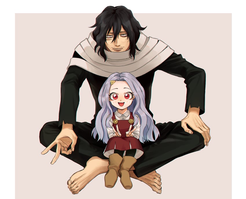 aizawa shota and eri (boku no hero academia) drawn by rnuyvm