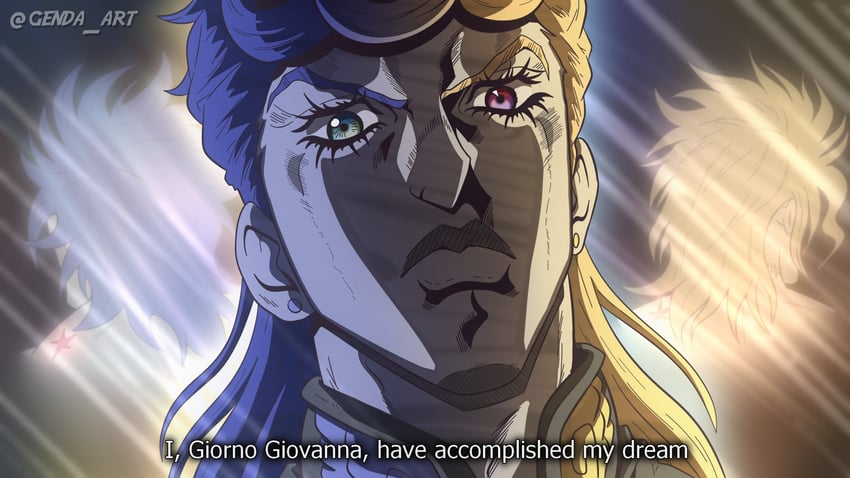 dio brando, giorno giovanna, and jonathan joestar (jojo no kimyou na bouken and 4 more) drawn by genda_art