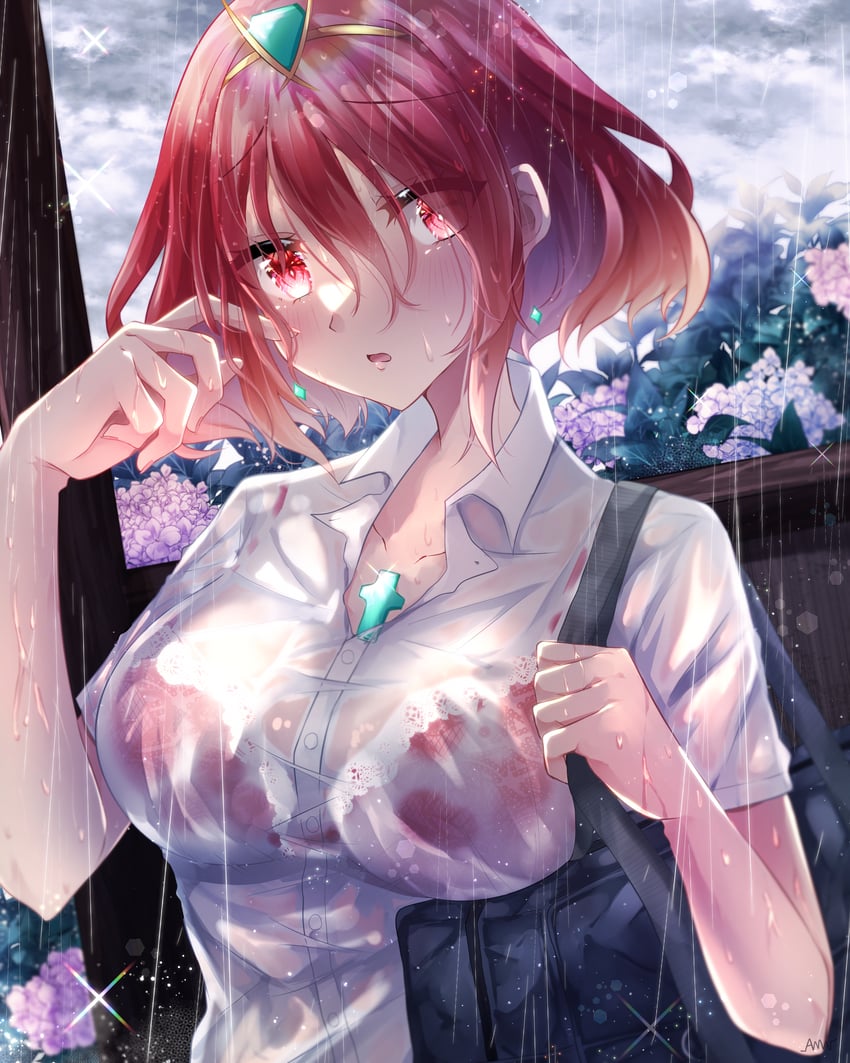 pyra (xenoblade chronicles and 1 more) drawn by amanoru_mozuku