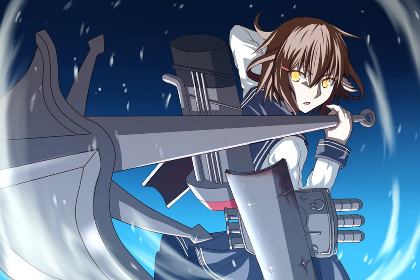 ikazuchi and beatrice waltrud von kircheisen (kantai collection and 2 more) drawn by tnk_(p_freaks)