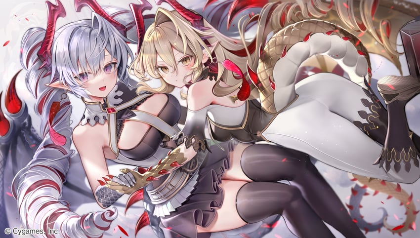 lumiore and argente (shadowverse) drawn by kouyafu