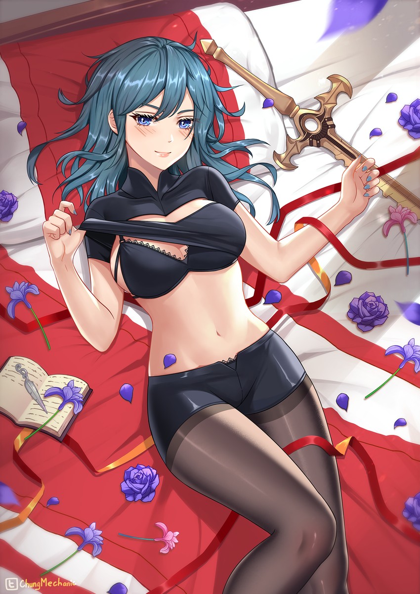 female byleth (fire emblem and 1 more) drawn by chungmechanic