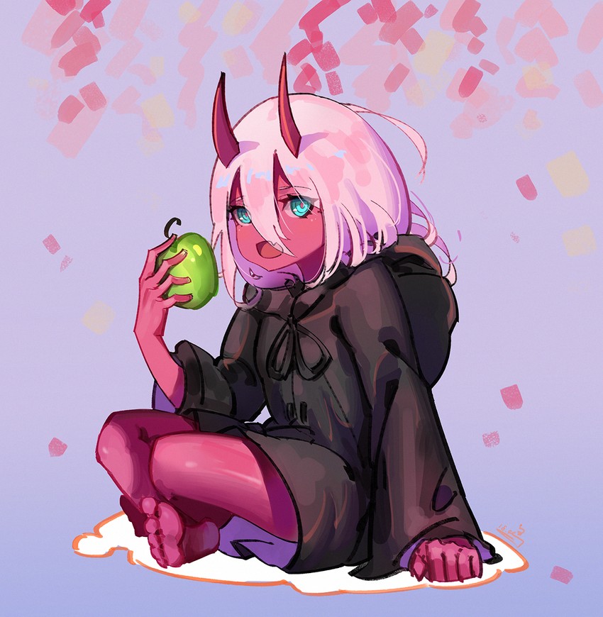 zero two (darling in the franxx) drawn by sk_tori