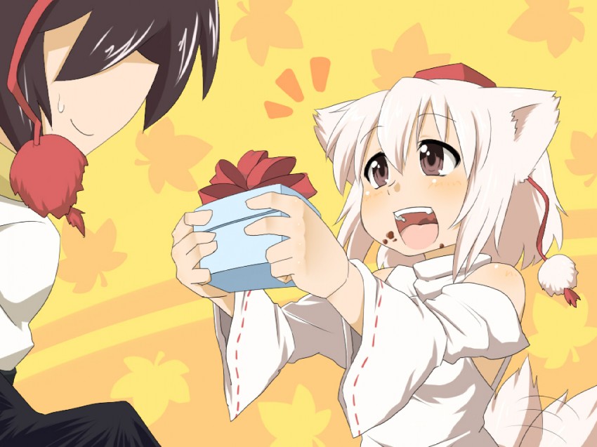 shameimaru aya and inubashiri momiji (touhou) drawn by gazacy_(dai)