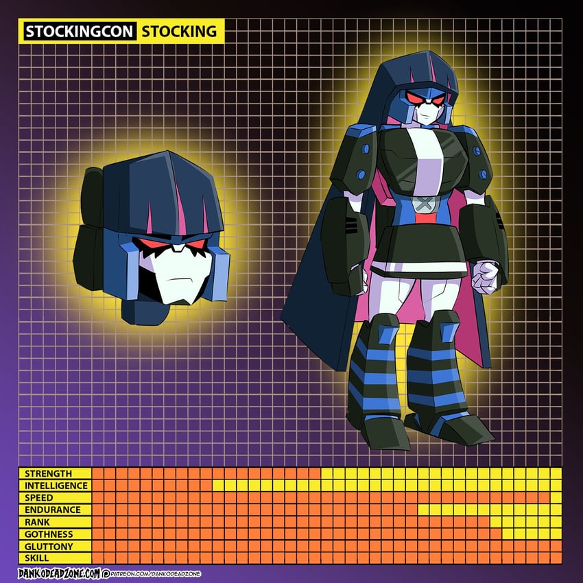 stocking and megatron (panty & stocking with garterbelt and 3 more) drawn by dankodeadzone