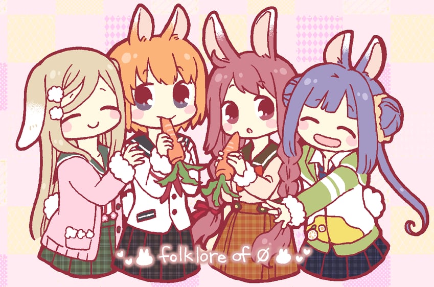 miura asahi, himuro lavi, kurusu alexandra, and yume urara (mahou shoujo madoka magica and 1 more) drawn by yuzuno_nana