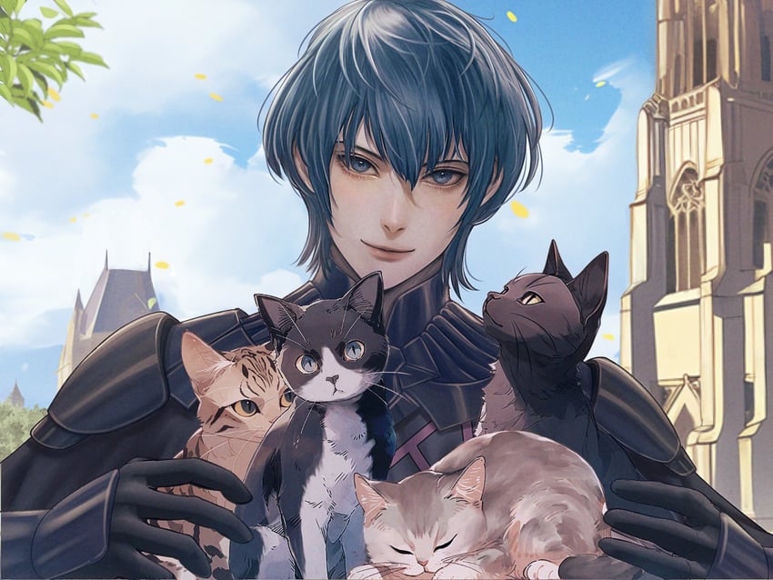 male byleth (fire emblem and 1 more) drawn by wrainbow13