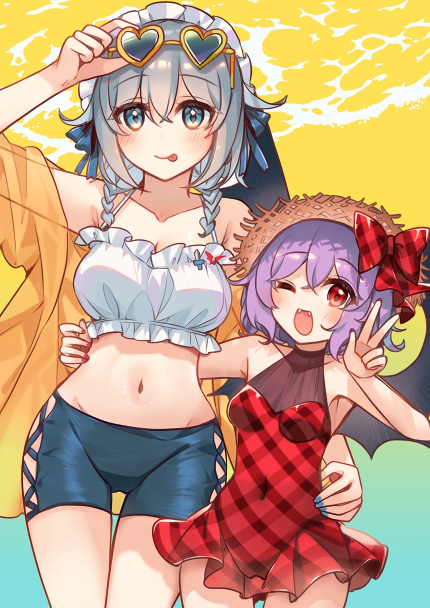 remilia scarlet and izayoi sakuya (touhou and 1 more) drawn by kirero