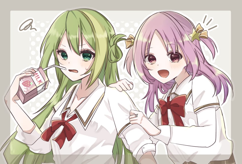 alina gray and misono karin (mahou shoujo madoka magica and 1 more) drawn by rrr_0704_matu