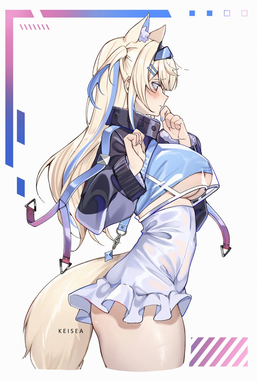 fuwawa abyssgard (hololive and 1 more) drawn by keisea
