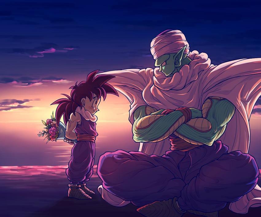 son gohan and piccolo (dragon ball and 1 more) drawn by koukyouji