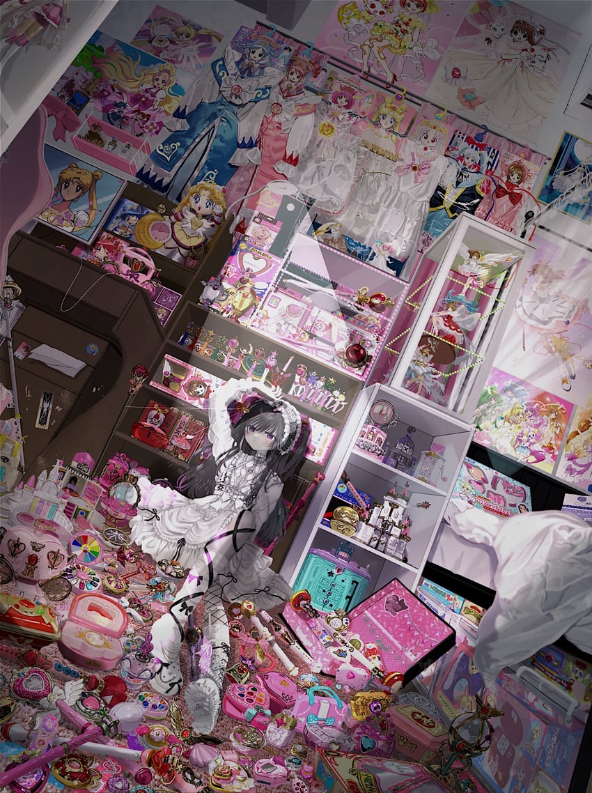 kinomoto sakura, tsukino usagi, sailor moon, kero, chibi usa, and 23 more (original and 18 more) drawn by shinanashina