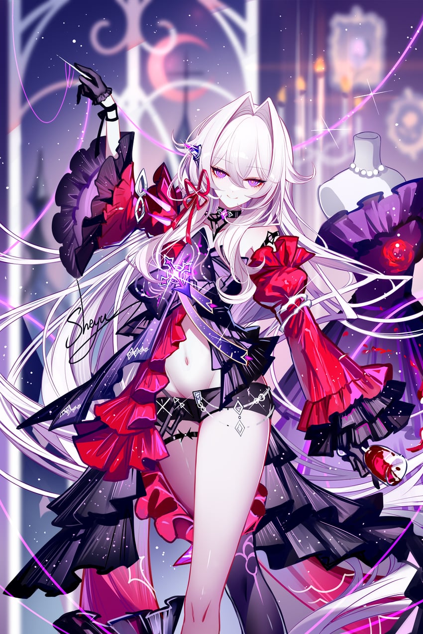 thelema nutriscu (honkai and 1 more) drawn by sheya