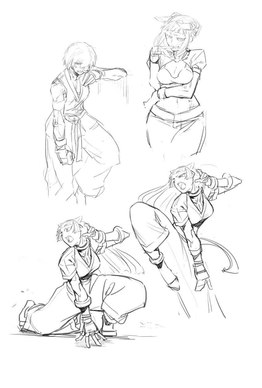 han juri (street fighter and 1 more) drawn by aiba-tsukiko
