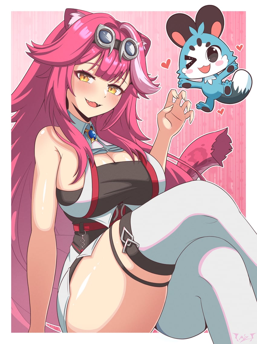 raora panthera and chattino (hololive and 1 more) drawn by mischiefmiz