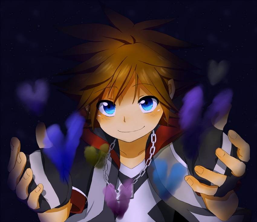 sora (kingdom hearts and 1 more) drawn by ichigo_bataa