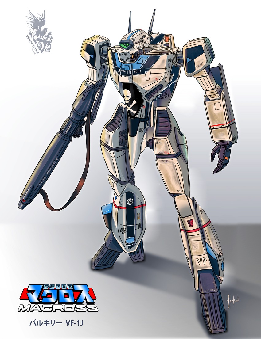 vf-1 and vf-1j (macross and 1 more) drawn by ferkad