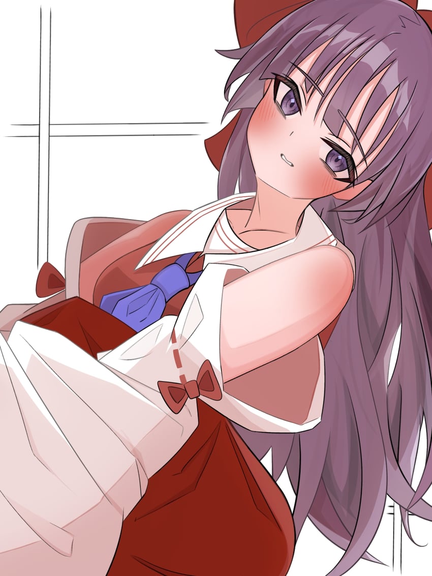 hakurei reimu and mugi (touhou and 1 more) drawn by ai_dayo_ai