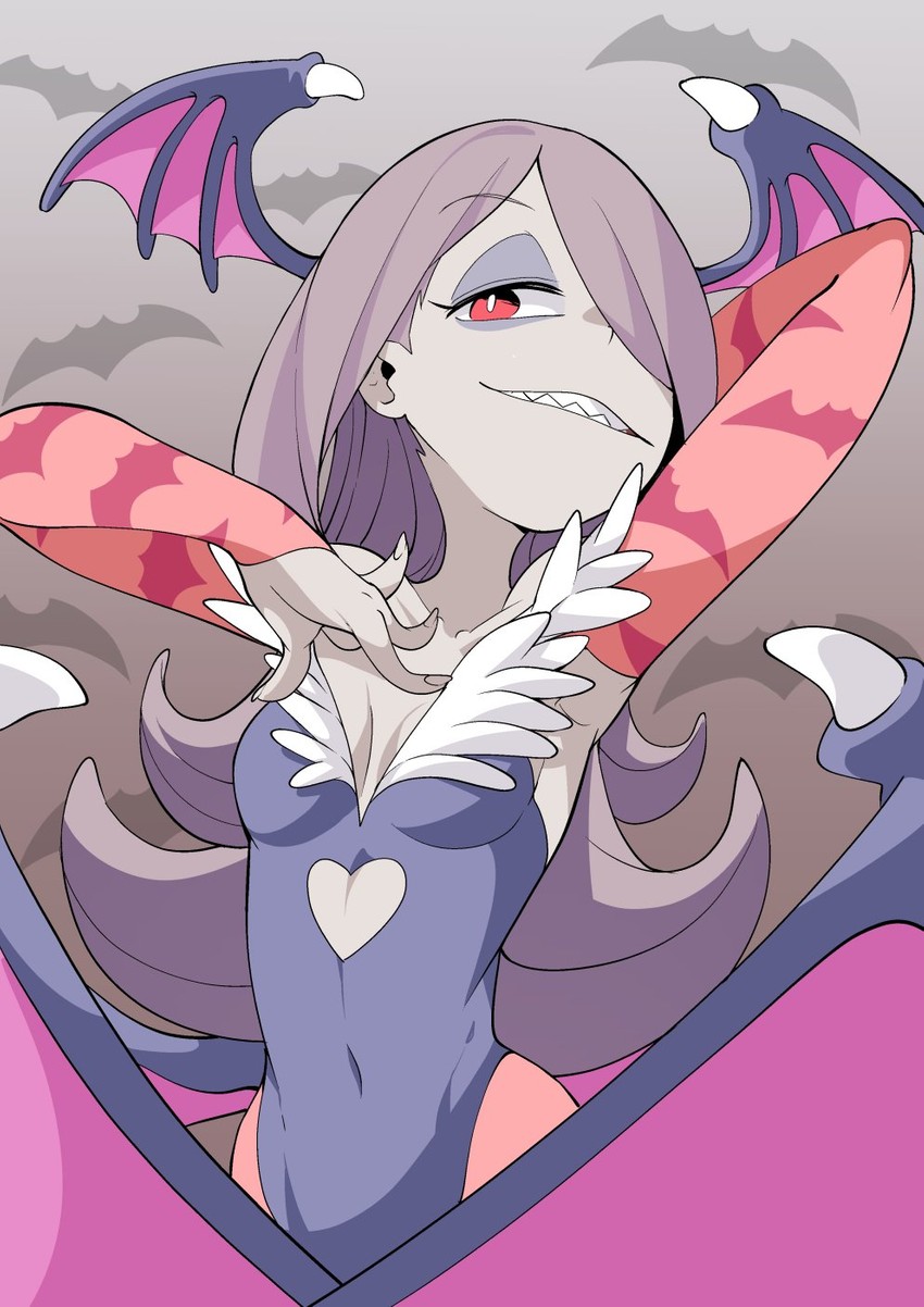 morrigan aensland and sucy manbavaran (darkstalkers and 1 more) drawn by popopo