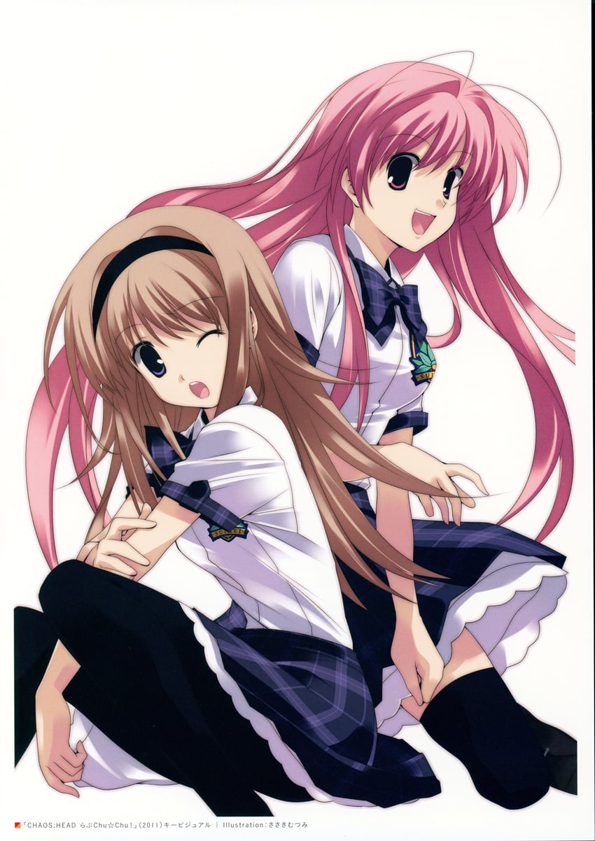 sakihata rimi and nishijou nanami (science adventure and 2 more) drawn by sasaki_mutsumi