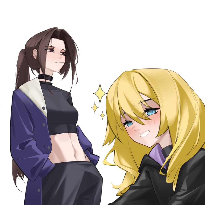 mary and dusk (original and 1 more) drawn by rhan