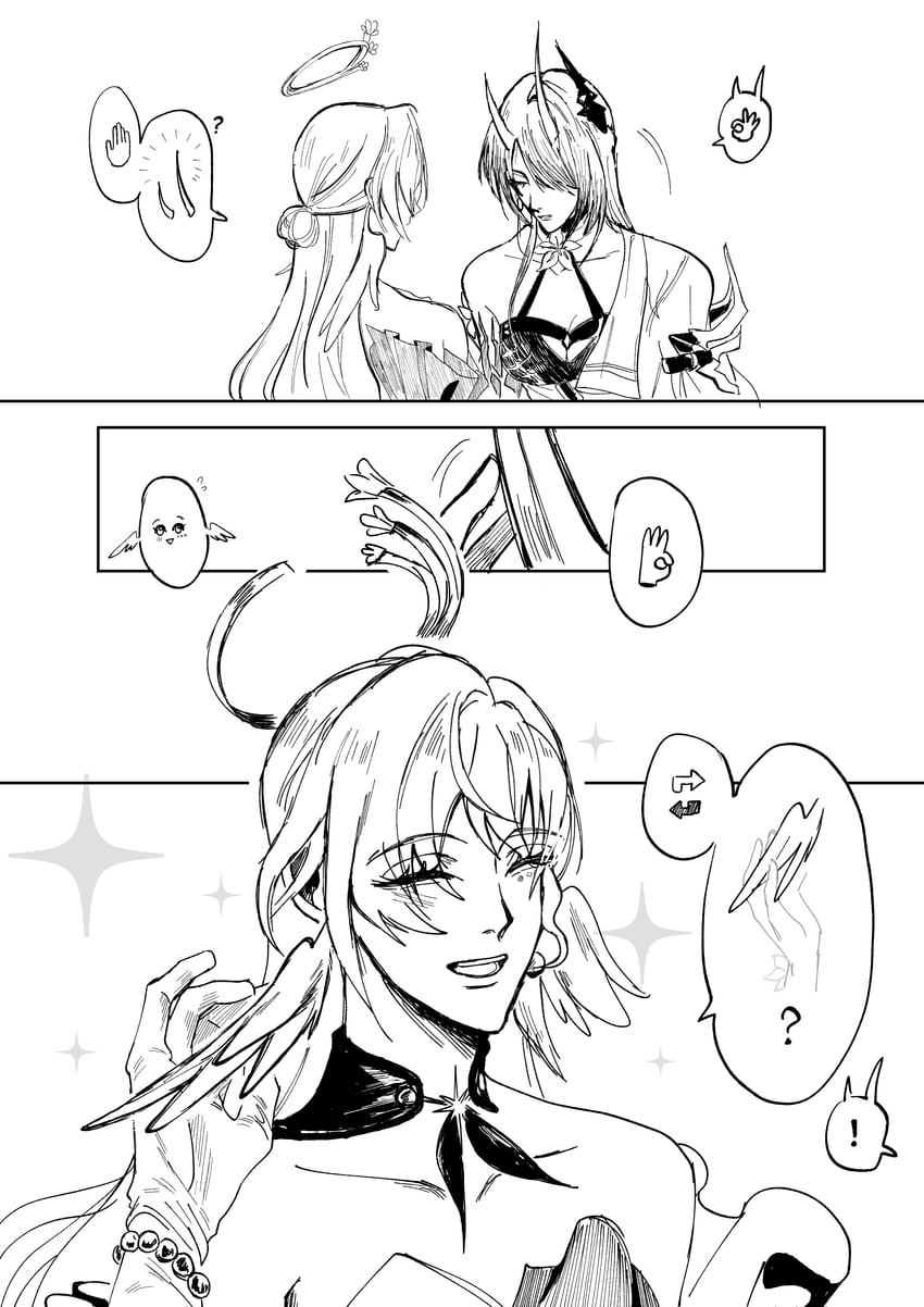acheron and robin (honkai and 1 more) drawn by wednesuday