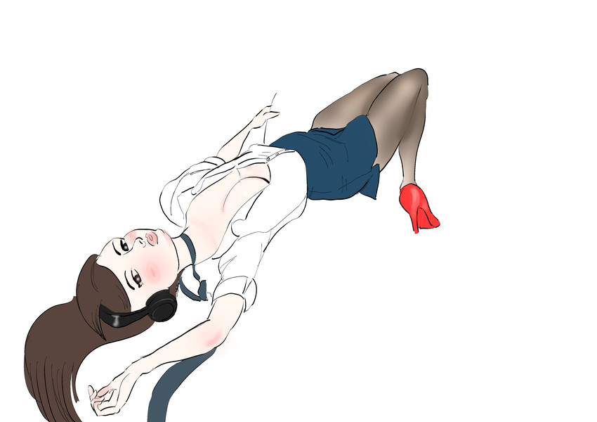 d.va (overwatch and 1 more) drawn by pinkdolphin