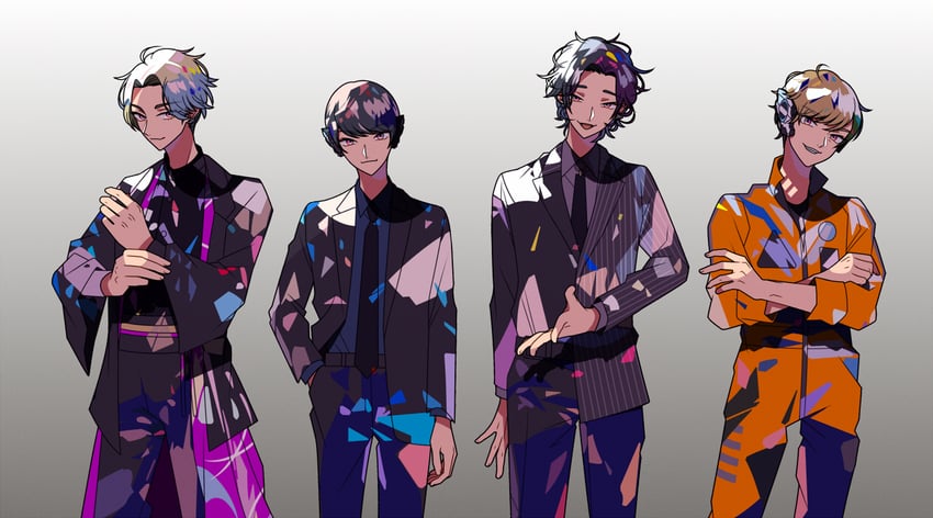 horobi, jin, naki, and ikazuchi (kamen rider and 1 more) drawn by hito01