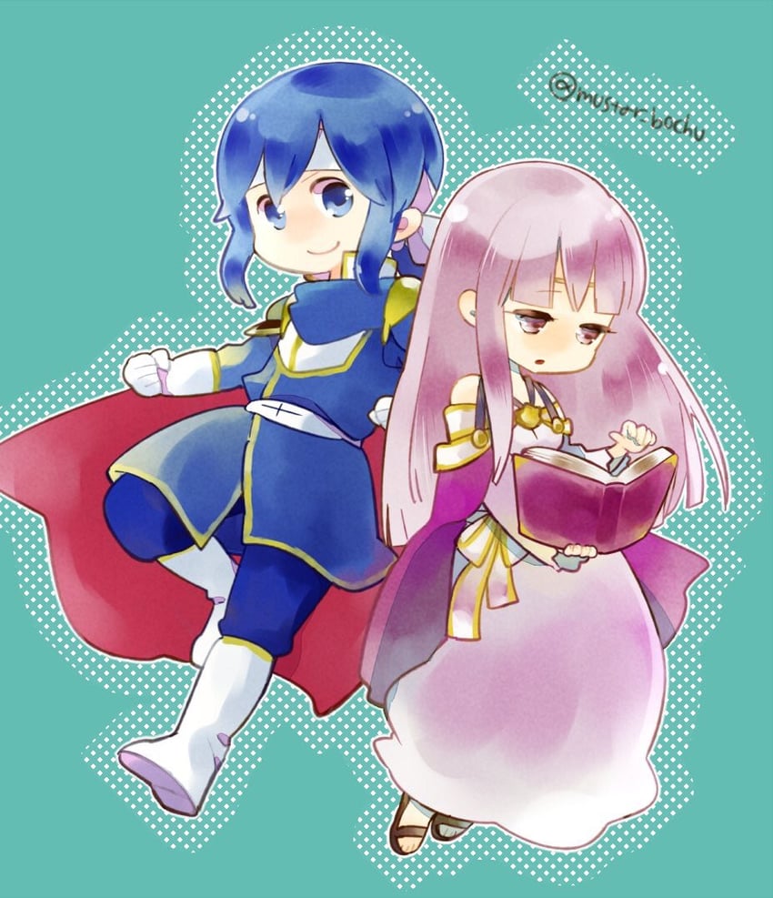seliph and julia (fire emblem and 1 more) drawn by mustar_bochu