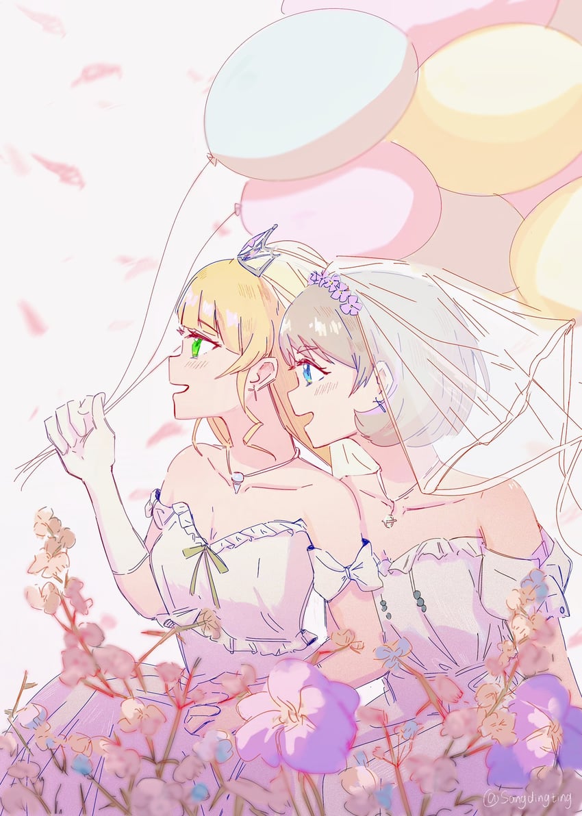 heanna sumire and tang keke (love live! and 1 more) drawn by sangdingting