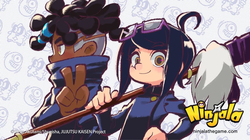 zen'in maki, inumaki toge, gumchi, ron, and jane (jujutsu kaisen and 2 more) drawn by rianti-wong