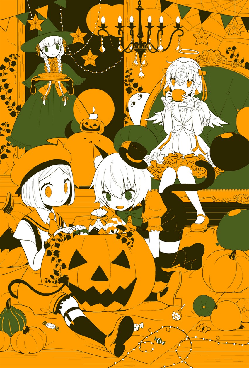jack the ripper, jeanne d'arc alter santa lily, nursery rhyme, medjed, paul bunyan, and 1 more (fate and 1 more) drawn by 7meill