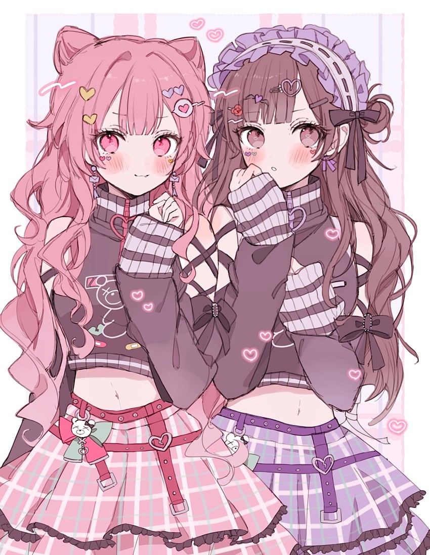 shinonome ena and momoi airi (project sekai) drawn by uya_(moffy03)