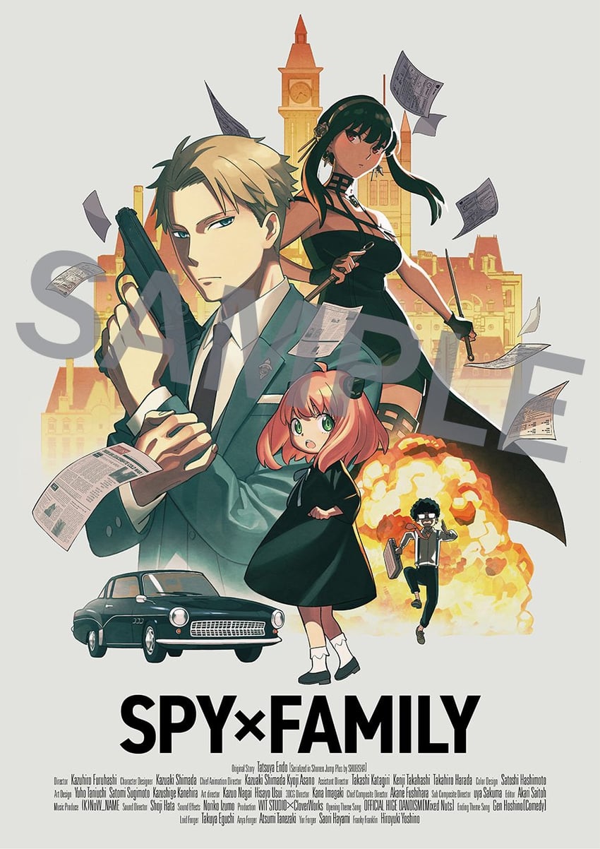yor briar, anya, twilight, and franky franklin (spy x family)