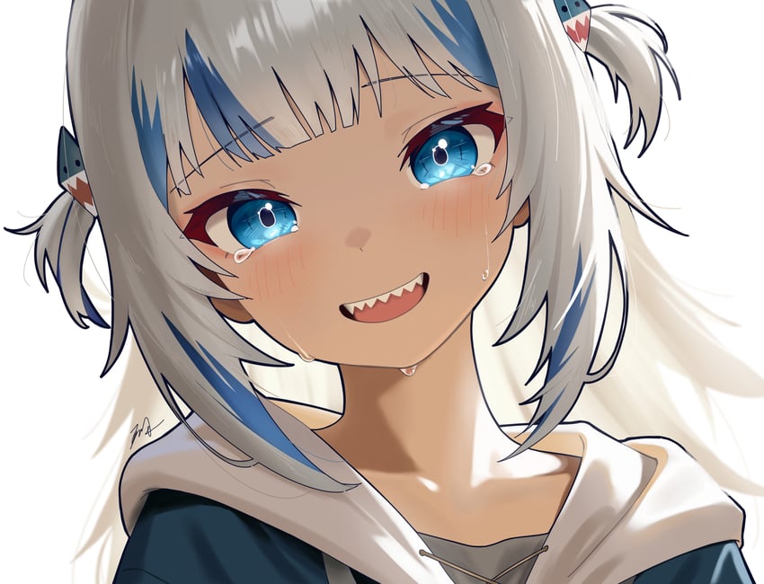 gawr gura (hololive and 1 more) drawn by wuhe2233pz