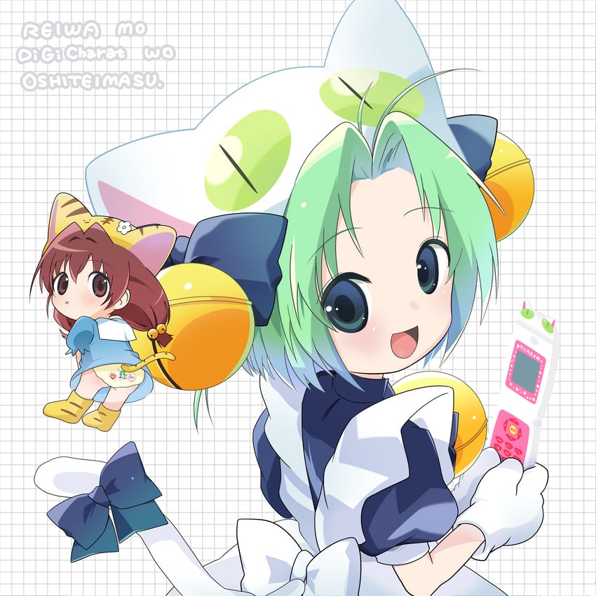 usada hikaru, dejiko, and puchiko (di gi charat and 1 more) drawn by rnornopoo