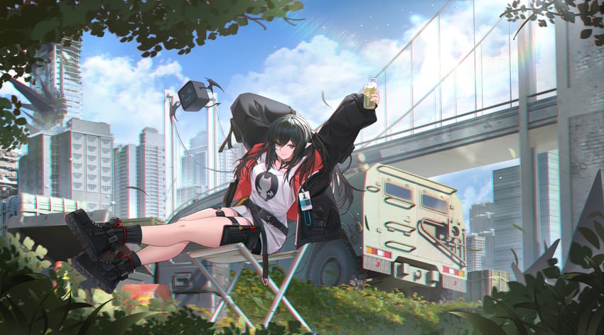 closure (arknights and 1 more) drawn by lan_liyu_renzi