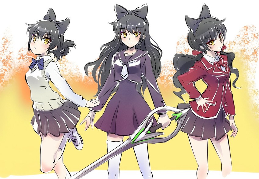blake belladonna, annie leonhart, menjou hare, hiiragi asuka, and shimamura yuu (shingeki no kyojin and 4 more) drawn by iesupa