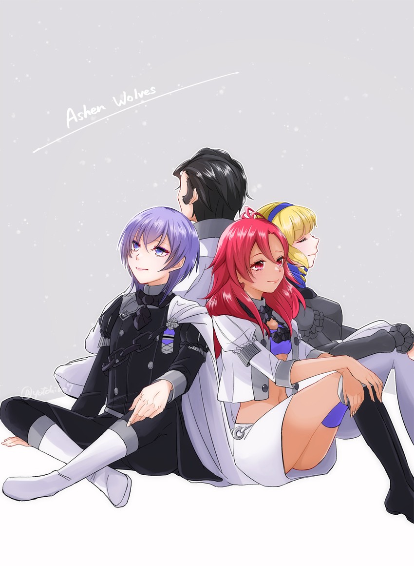constance von nuvelle, hapi, yuri leclerc, and balthus von albrecht (fire emblem and 1 more) drawn by yutohiroya