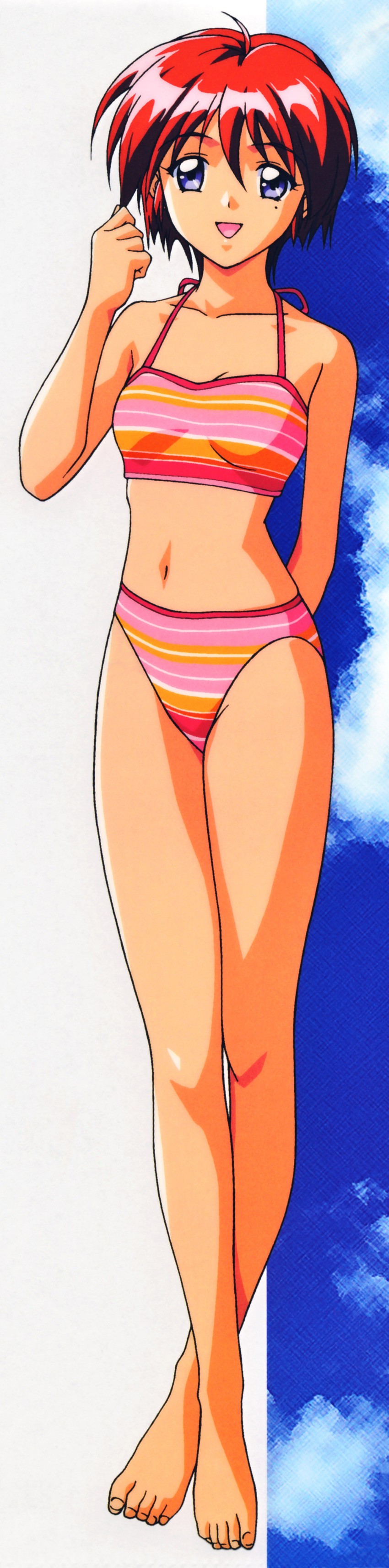 hinomoto hikari (tokimeki memorial and 1 more) drawn by kokura_masashi