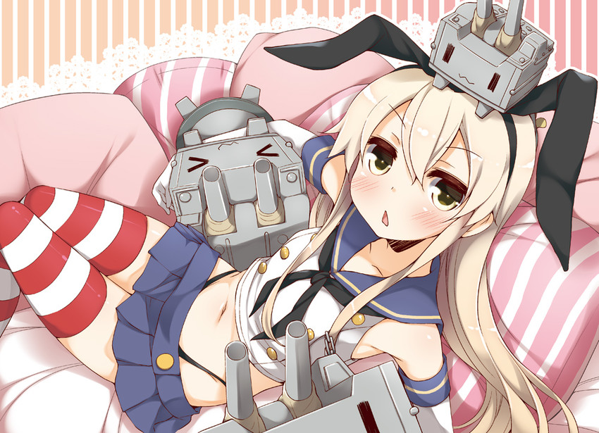 shimakaze and rensouhou-chan (kantai collection) drawn by yume_no_owari